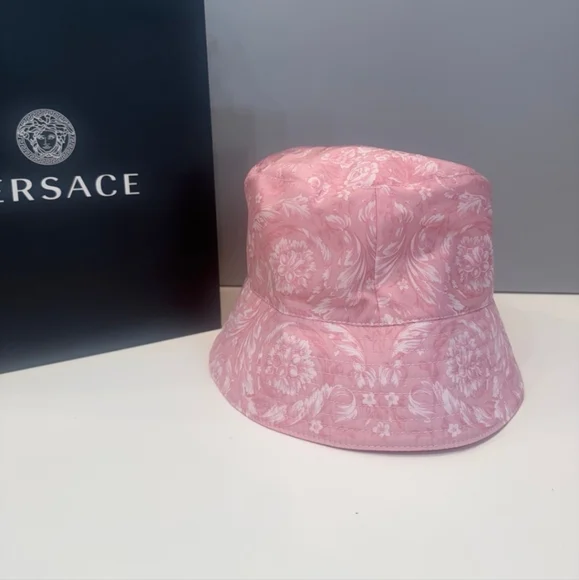 Versace Pink Bucket Hat Reversible BNWT - Picture 3 of 5
